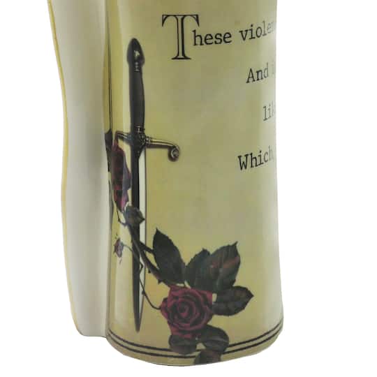 Assorted 7" Romeo & Juliet Ceramic Scroll Vase, 1pc. by Ashland®